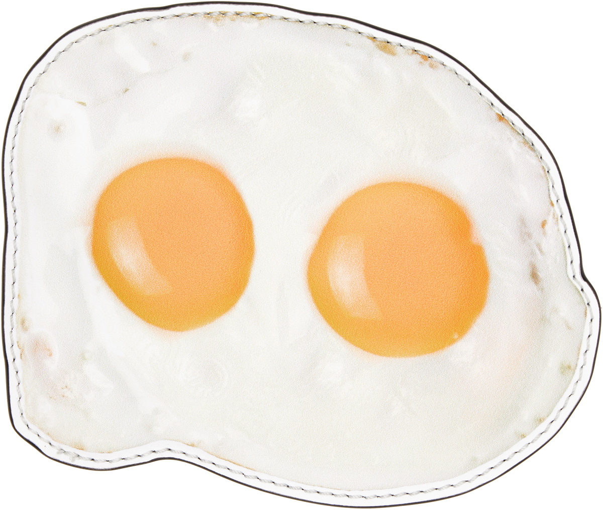 Moschino White & Yellow Eggs Card Holder