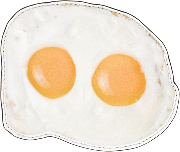 Photo: Moschino White & Yellow Eggs Card Holder