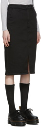 Hugo Black Denim Midi Skirt