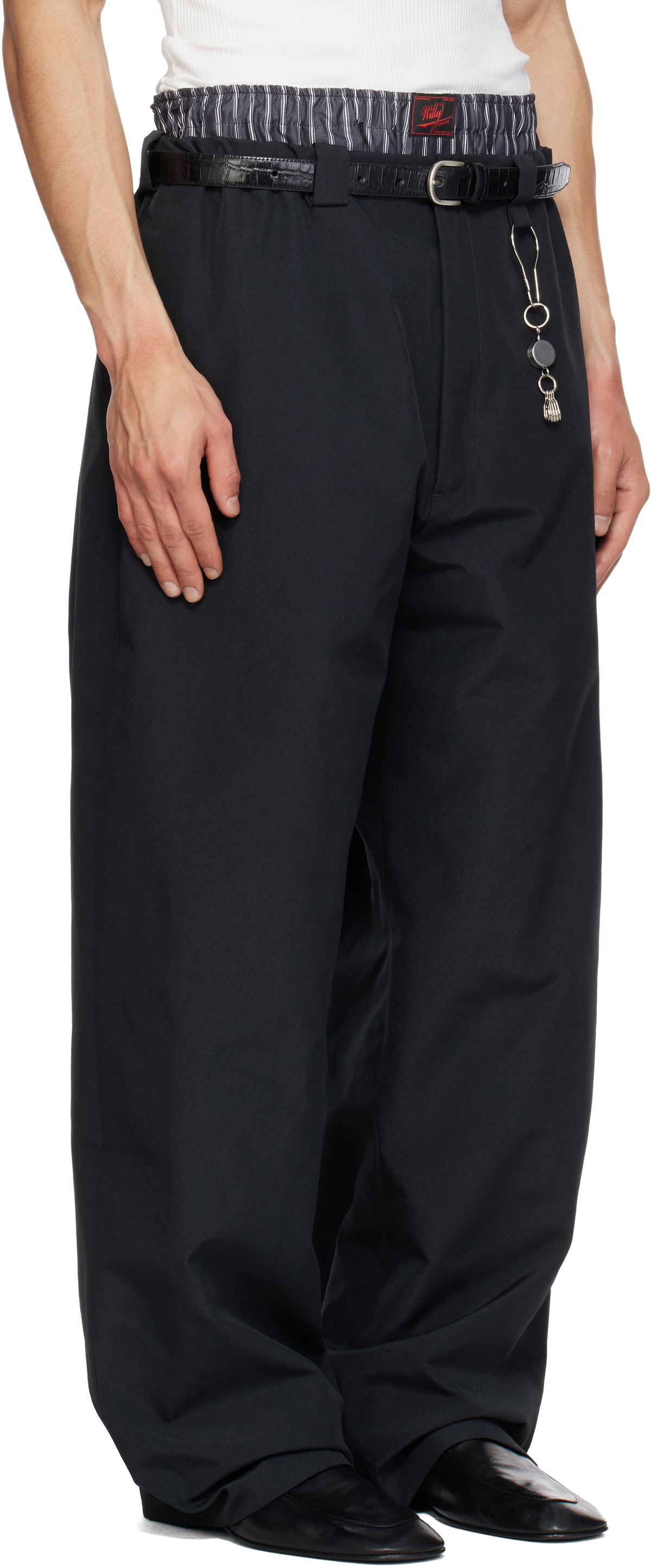 WILLY CHAVARRIA Black Toluca Trousers
