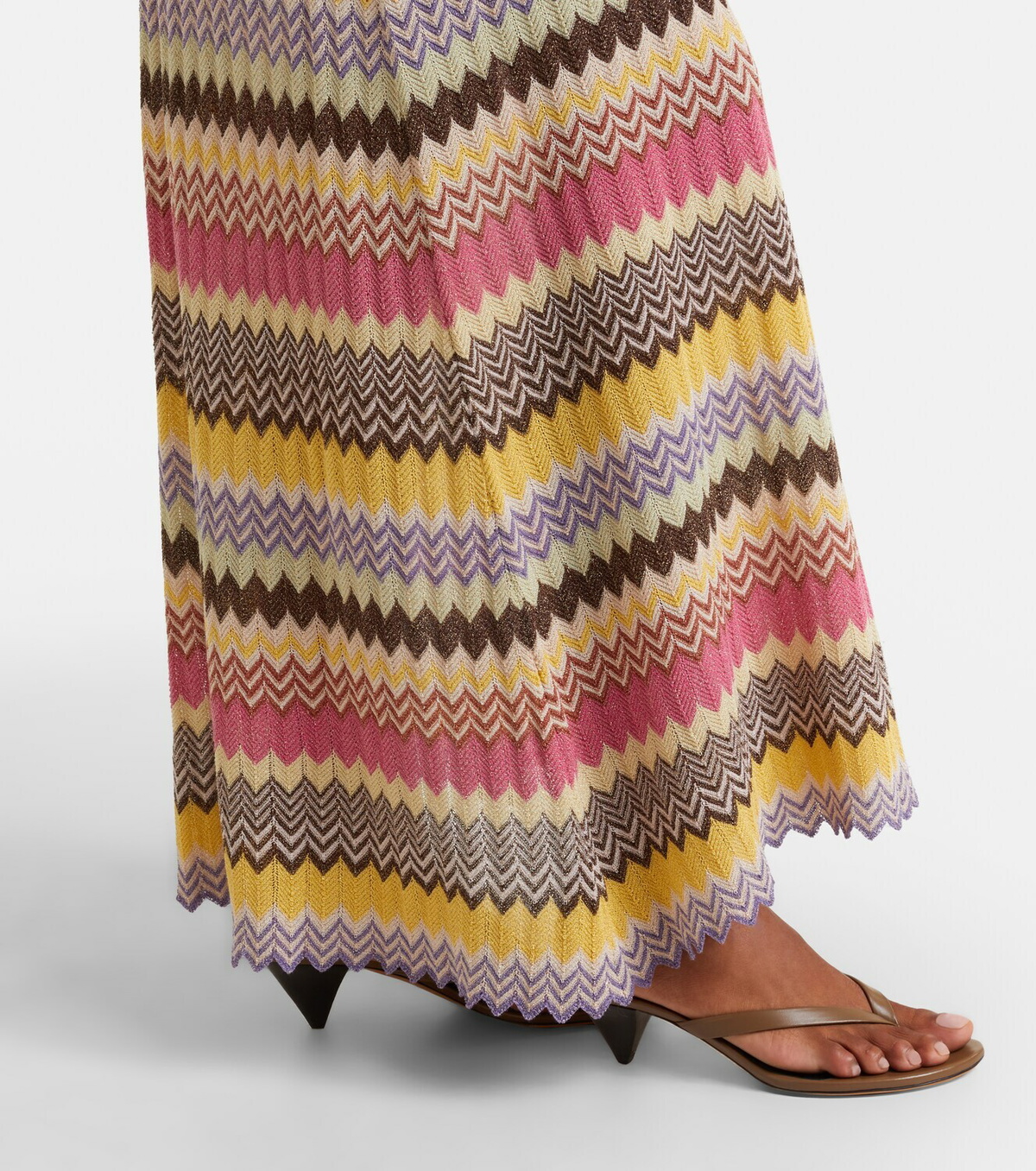 Faithfull Lamé maxi skirt