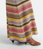 Faithfull Lamé maxi skirt