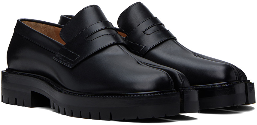 Tabi leather loafers in black - Maison Margiela