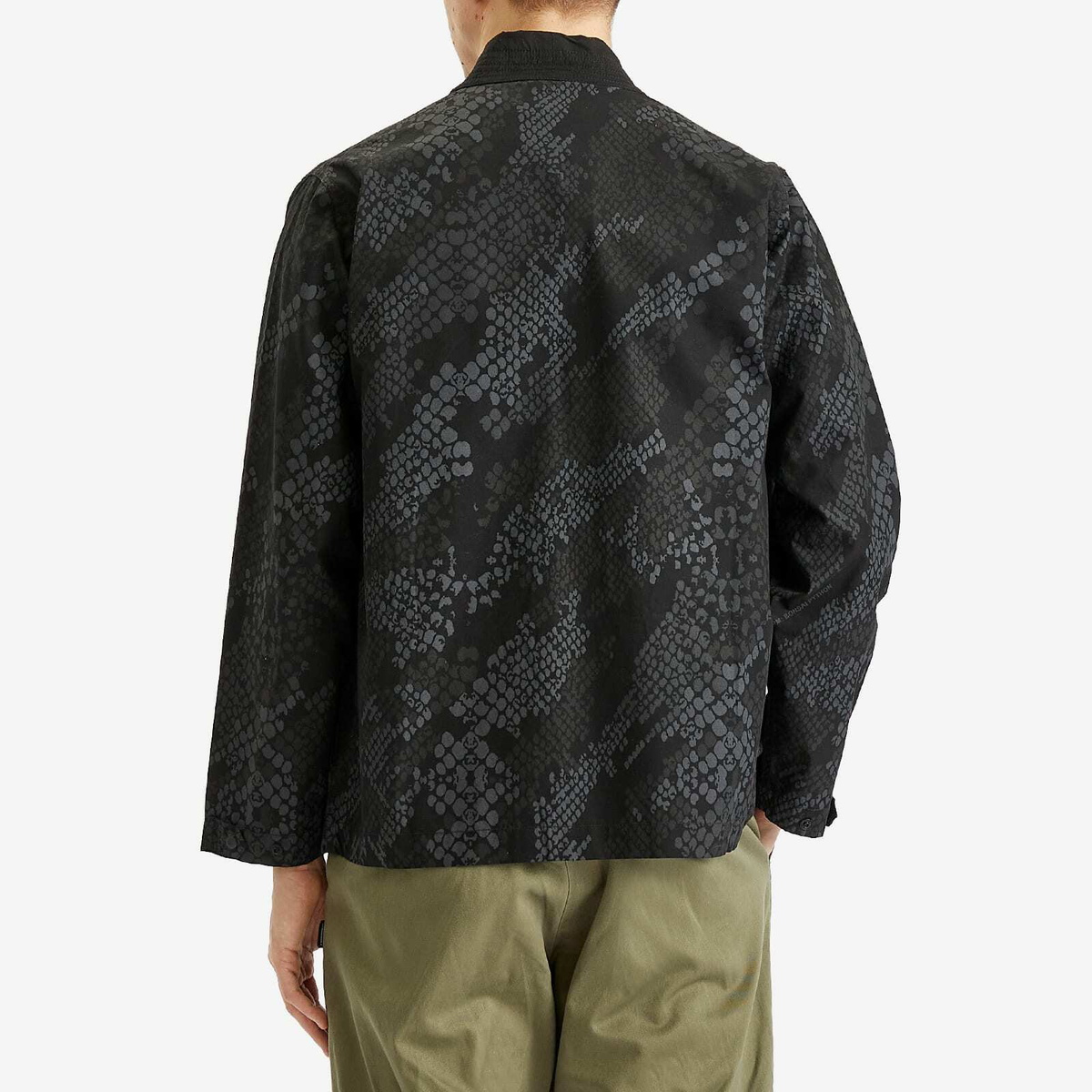 Maharishi Men's Bonsai Python Camo Hanten Shirt in Subdued Night