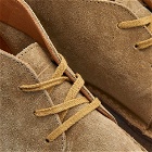 Drake's Men's Crosby Moc Toe Boot in Sand Suede
