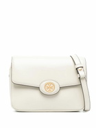Tory Burch White Robinson Leather Cross Body Bag