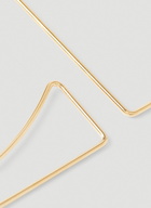 Maxi Logo Earrings in Gold