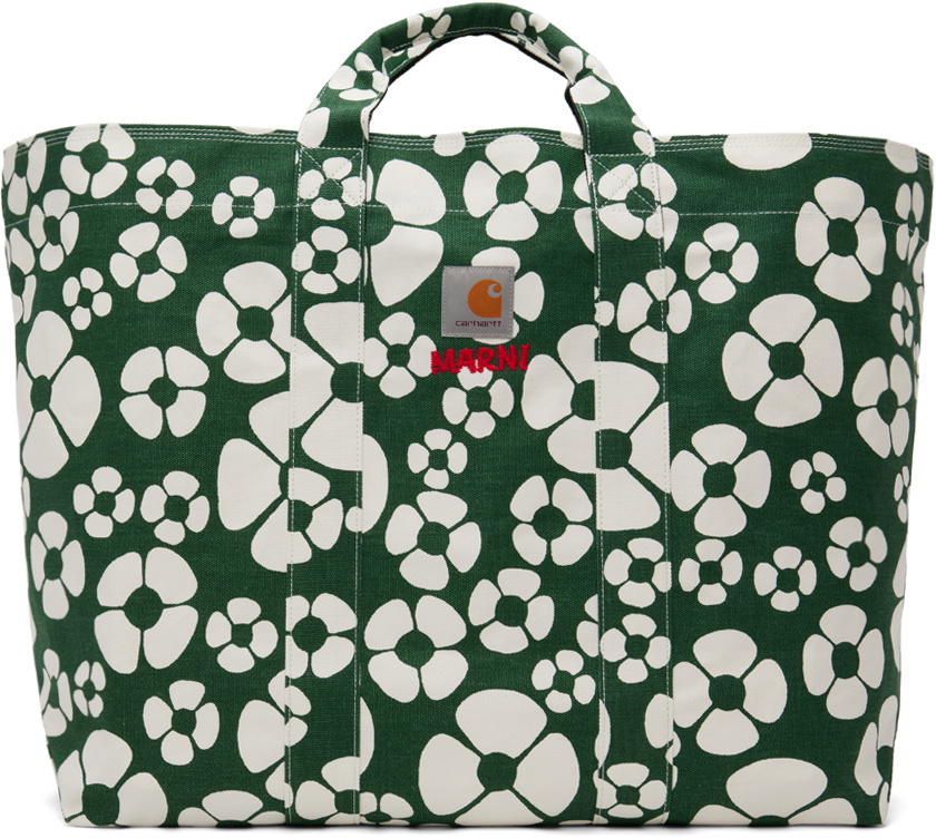 Marni Green Carhartt WIP Edition Floral Tote Marni