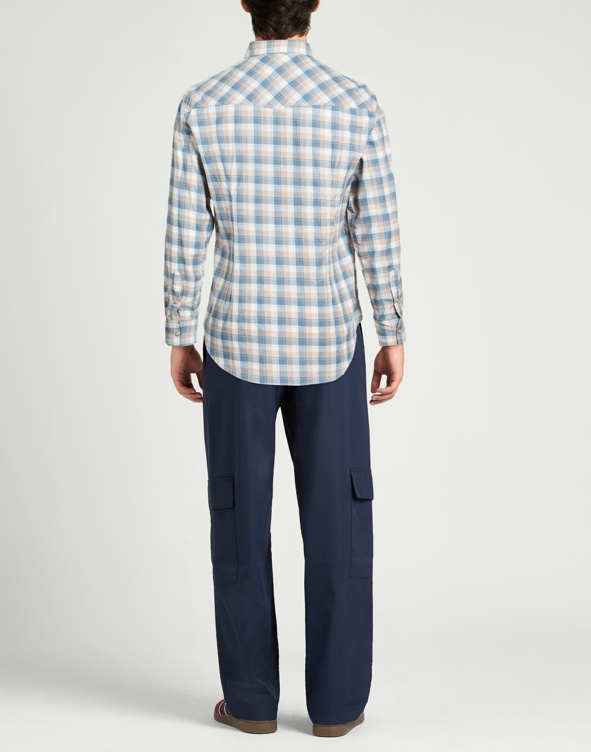 Eleventy Mens Shirt Slate in Blue