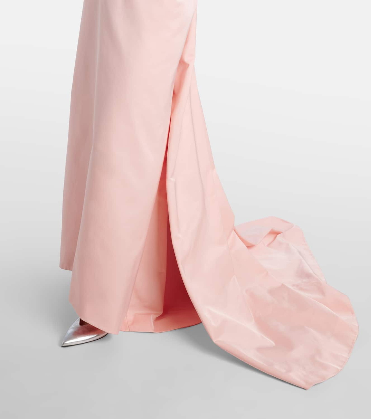 McQueen Crystal-embellished duchess satin gown