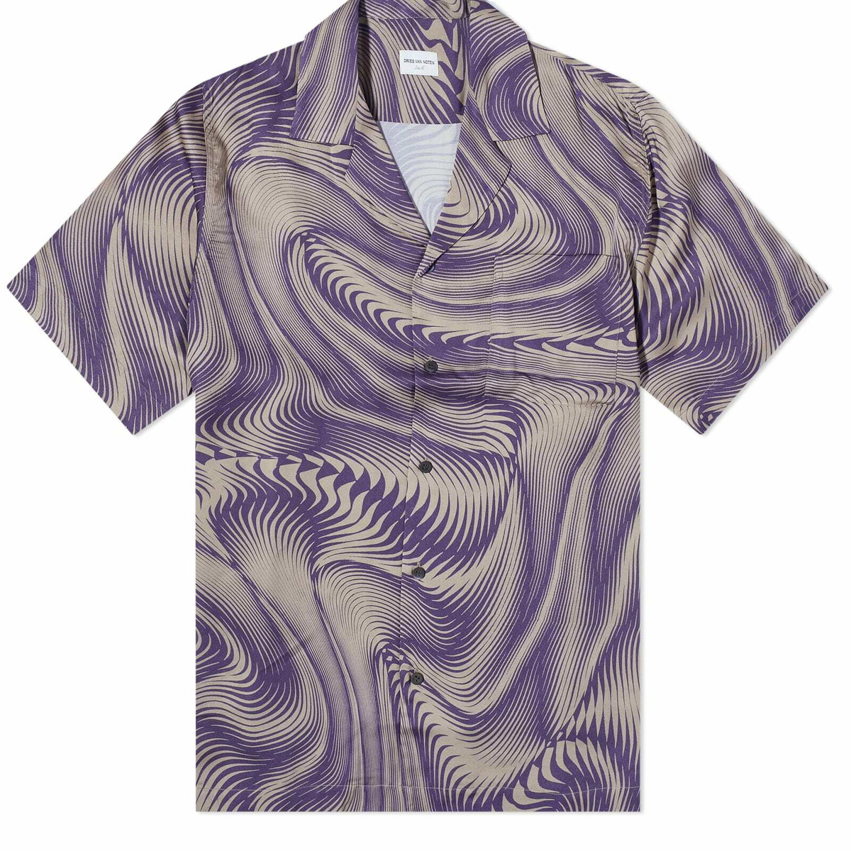 Dries Van Noten Men's Carltone Geometric Print Vacation