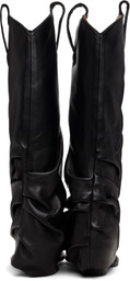 R13 Black Sleeve Mid Cowboy Boots