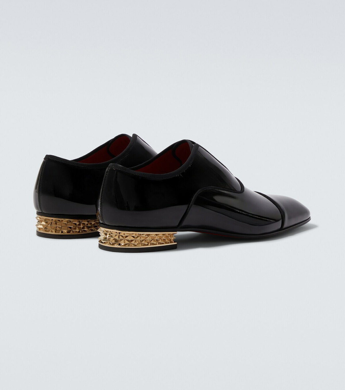 Christian Louboutin Alphamale Rocks patent leather Derby shoes