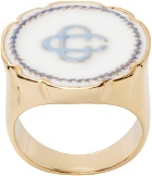 Casablanca Gold Logo Ring