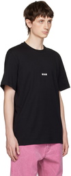 MSGM Black Printed T-Shirt