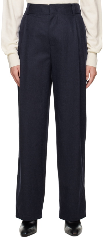 Photo: We11done Navy Wide-Leg Trousers