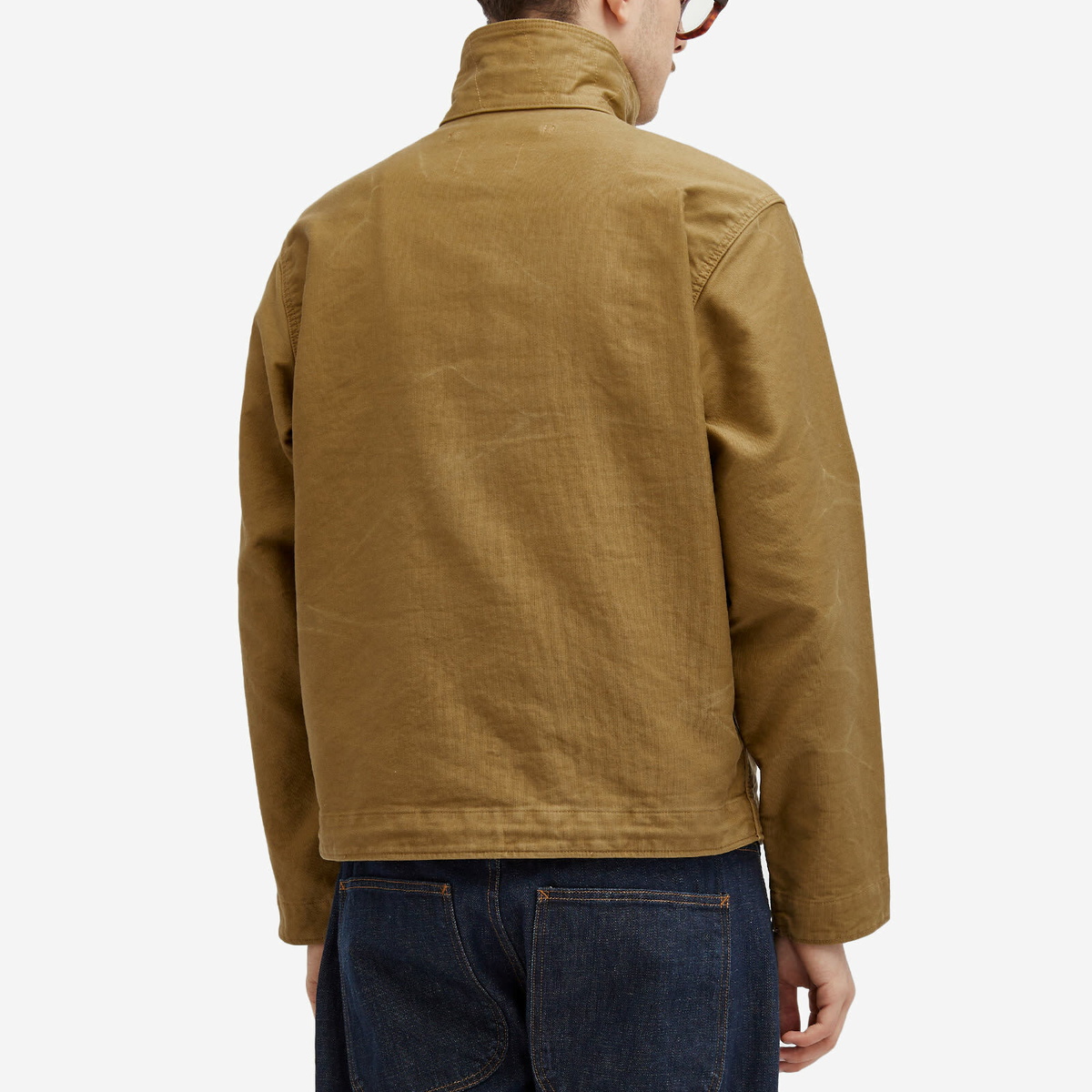 RRL Men's Bower Lined Deck Jacket in Khaki Drab RRL RRL Men's Bower Lined Deck Jacket in Khaki Drab RRL