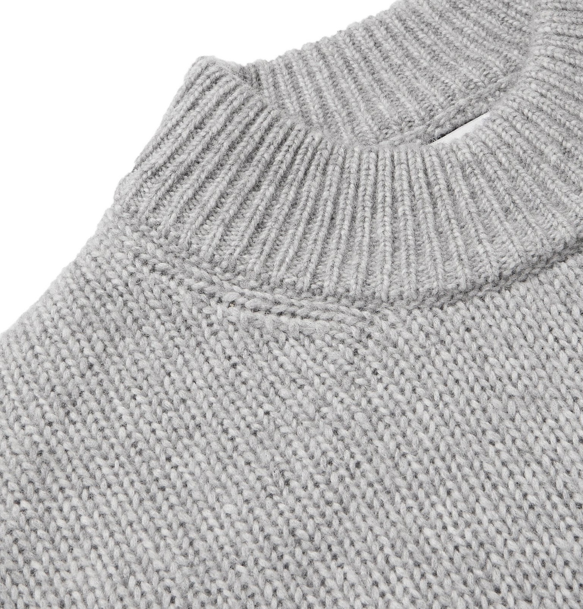 NN07 - Nick Merino Wool-Blend Mock-Neck Sweater - Gray