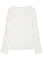 Erdem Draped Crepe top Ivory