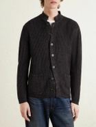 Inis Meáin - Ribbed Linen Cardigan - Brown
