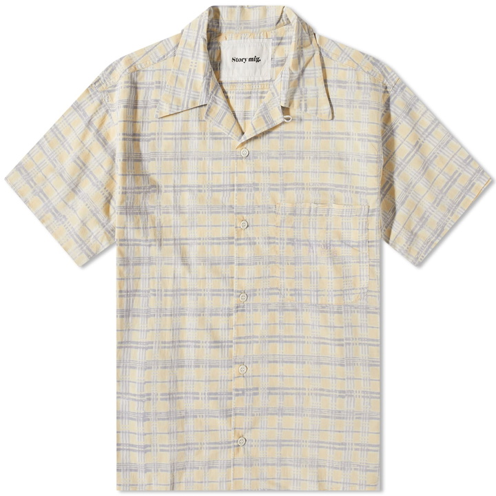 Photo: Story mfg. Men's Shore Checked Vacation Shirt in Coast Check Block