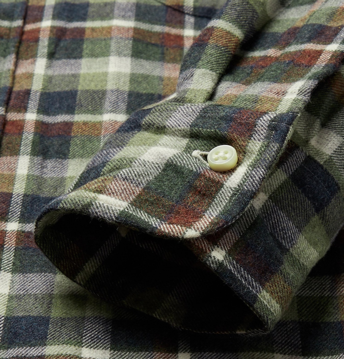 Sid Mashburn - Slim-Fit Checked Cotton-Flannel Shirt - Green Sid Mashburn