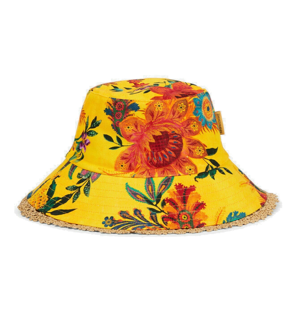 Zimmermann Floral linen bucket hat Zimmermann