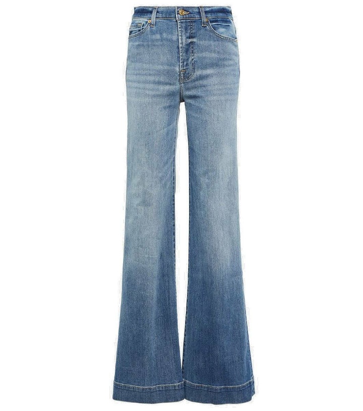 Photo: 7 For All Mankind Modern Dojo high-rise flared jeans