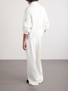 TOM FORD - Ribbed Cashmere and Cotton-Blend Cardigan - Neutrals