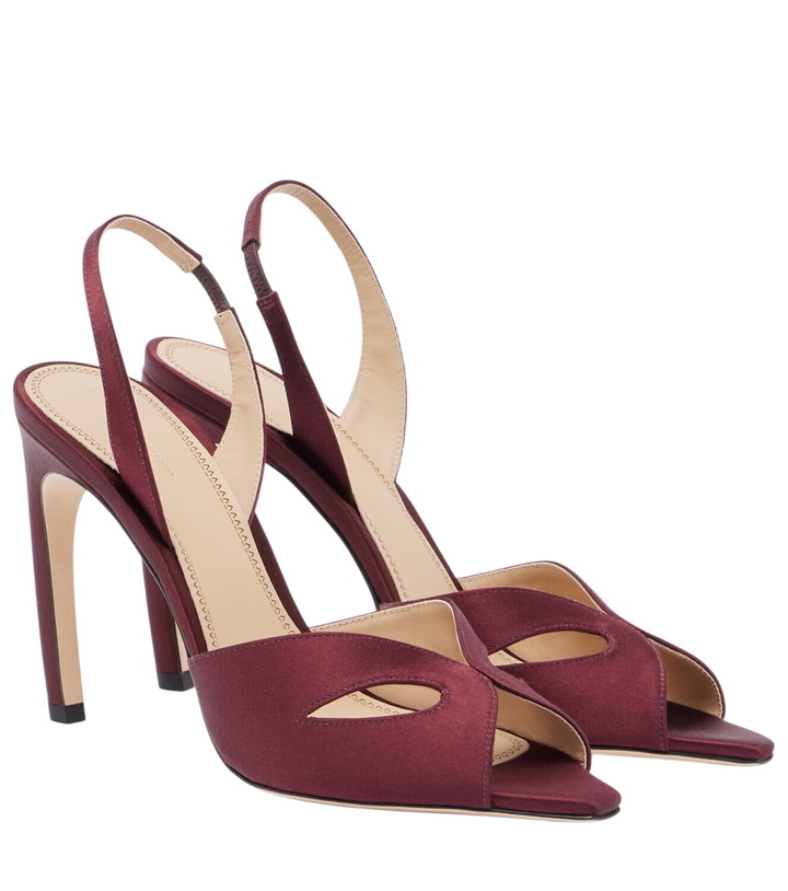Photo: Victoria Beckham Harlow satin slingback sandals