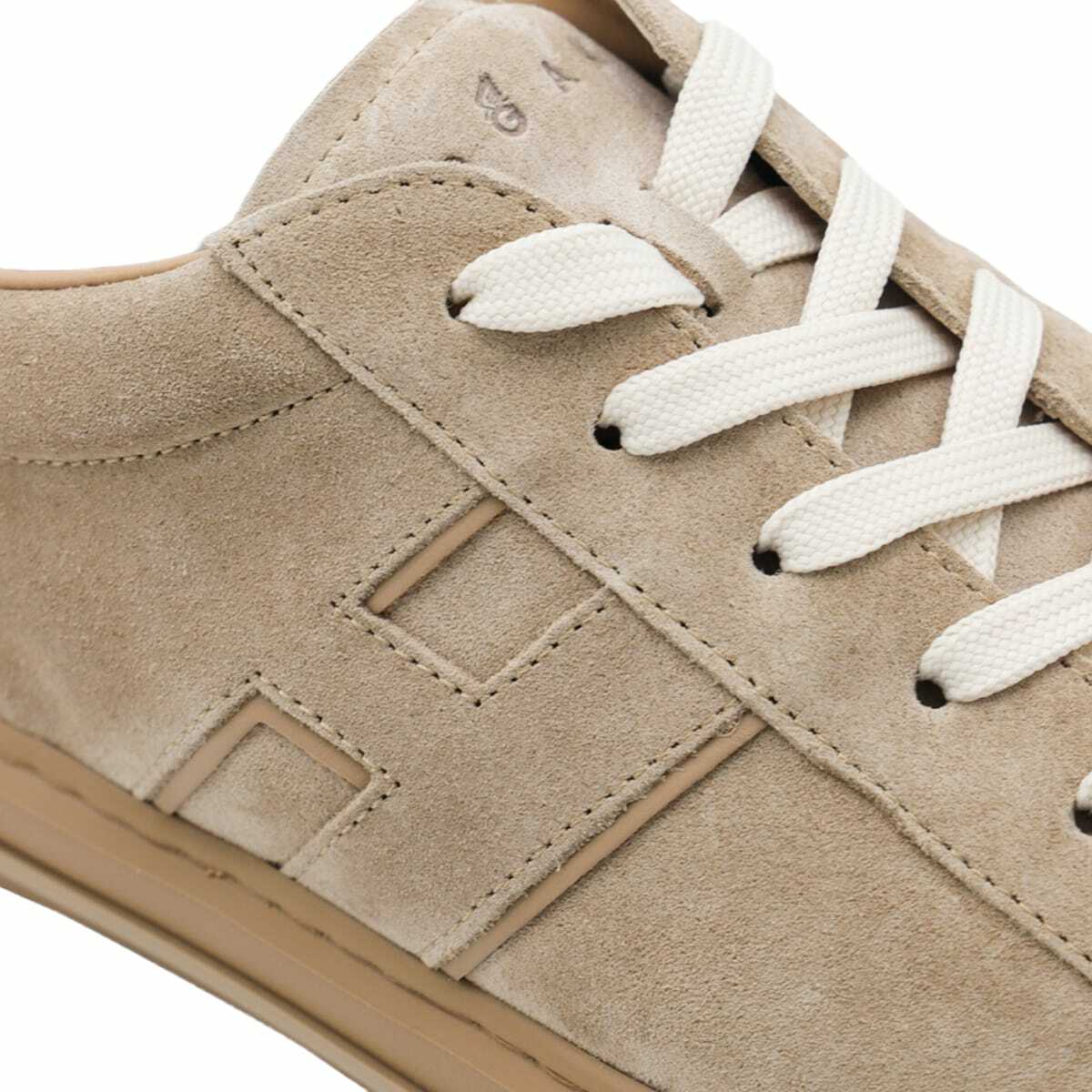 Hogan Beige Leather Sneakers