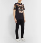 Dolce & Gabbana - Printed Cotton-Jersey T-Shirt - Black