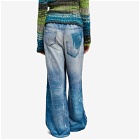 TheOpen Product Women's The Open Product Wide Leg Denim Sweatpants in Blue