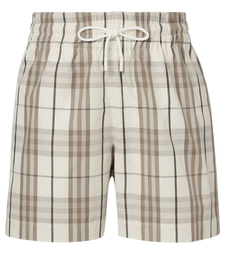 Photo: Burberry Burberry Check cotton shorts