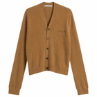 Acne Studios Men's Plush Cardigan in Almond Brown