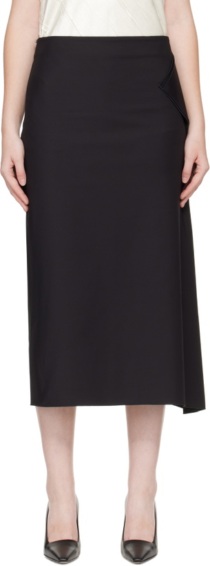 Photo: Sportmax Black Giambo Midi Skirt