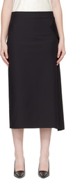 Sportmax Black Giambo Midi Skirt