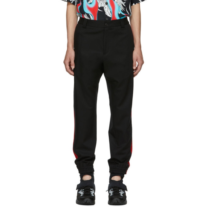 Photo: Versace Black Red Stripe Trousers