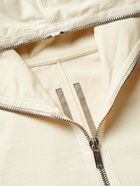 Rick Owens - Organic Cotton-Jersey Zip-Up Hoodie - Neutrals