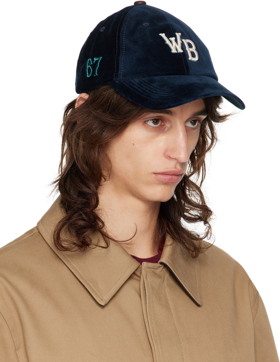 Wales Bonner ベルベットCap 帽子 Wales Bonner Navy Original Cap Wales Bonner
