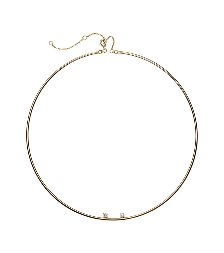 Photo: Yvonne Léon 9kt gold choker with diamonds