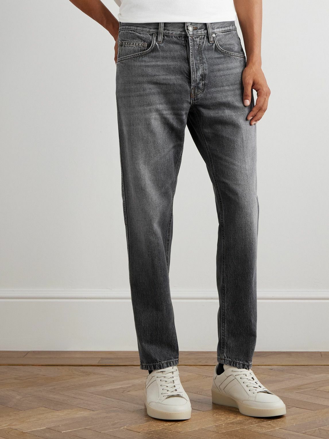 Lardini - Slim-Fit Straight-Leg Jeans - Gray