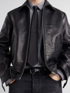 TOTEME - Distressed Leather Jacket - Black