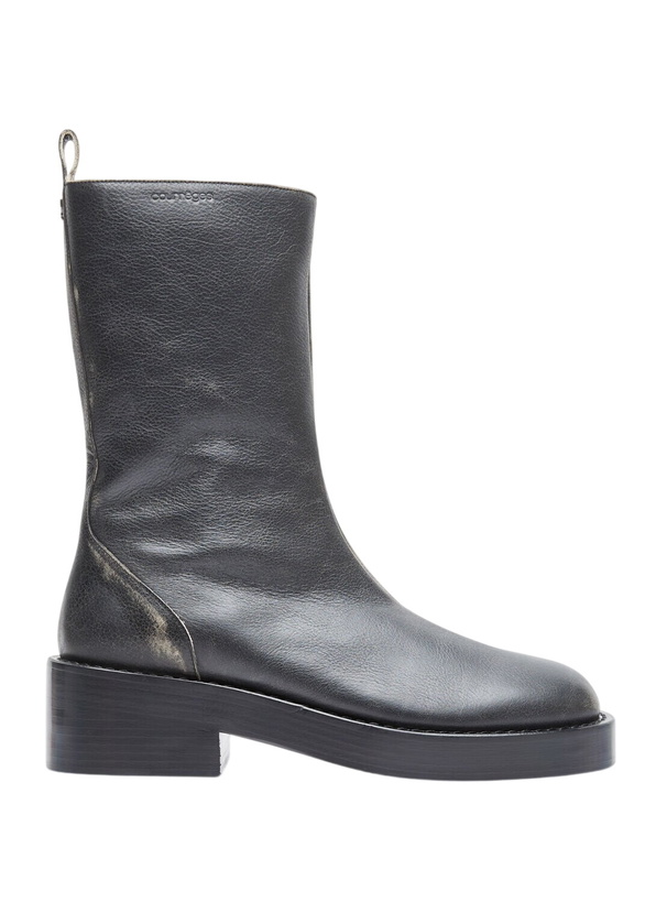 Photo: Courrèges Used Leather Zip Ankle Boots
