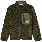 Moncler Genius x Salehe Bembury Fleece Jacket in Dark Green