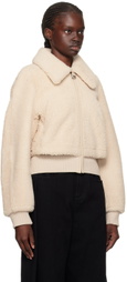 Wooyoungmi Beige Layered Shearling Jacket