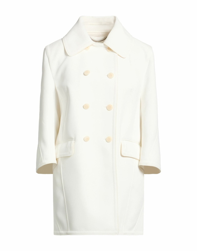 Photo: Ermanno Scervino Womens Overcoat & Trench Coat in White
