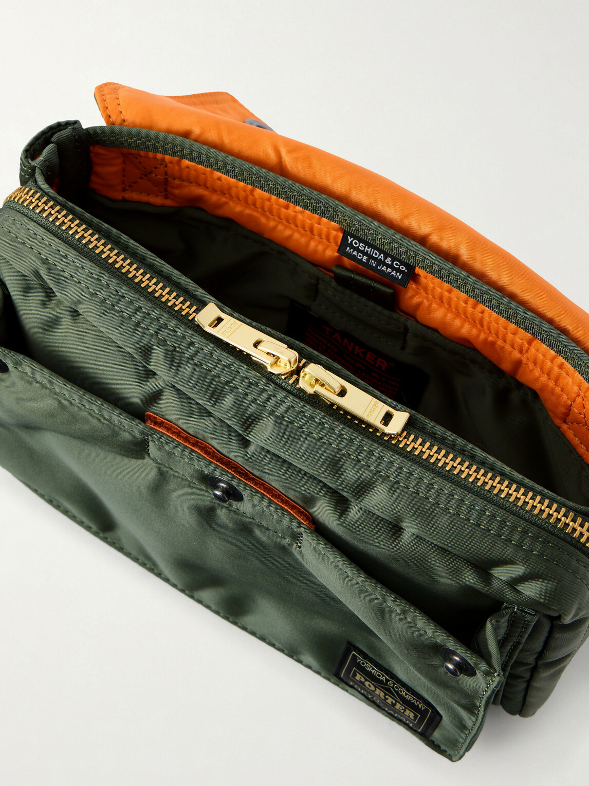 Porter-Yoshida and Co - Tanker Envelope Canvas Belt Bag - Green