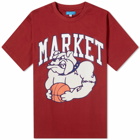 MARKET Men's Bulldogs T-Shirt in Dragon Fruit