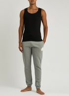 Boss Logo-embroidered Cotton Tank set of Three Black